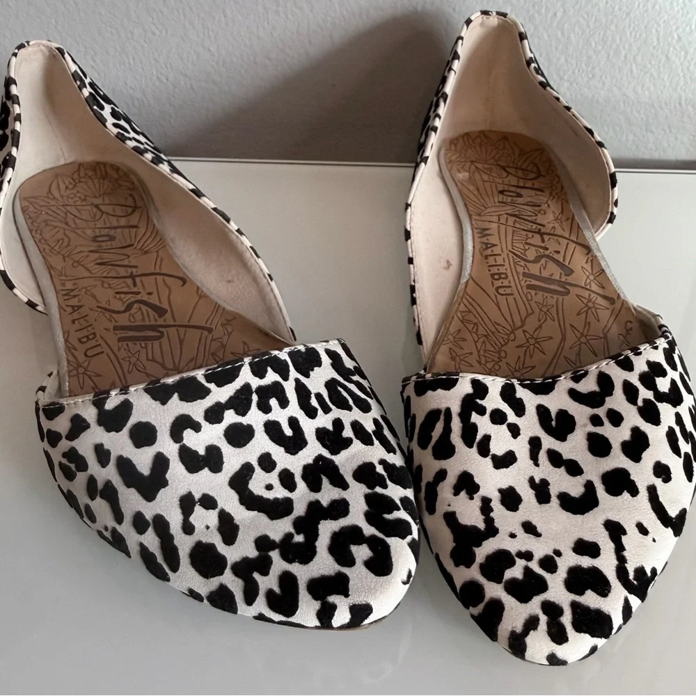 Malibu Blowfish Women's Leopard Print Flats - Picture 1 of 14